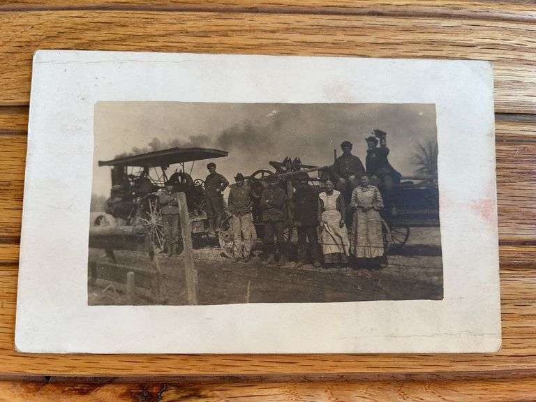 Steam Engine Photo Postcard image