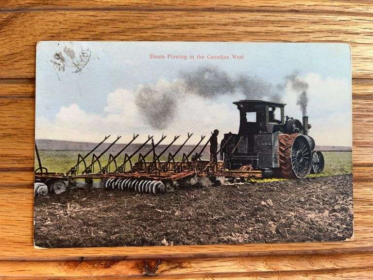 Case Steam Engine Postcard image