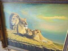 Lions Painting - 42" x 36"