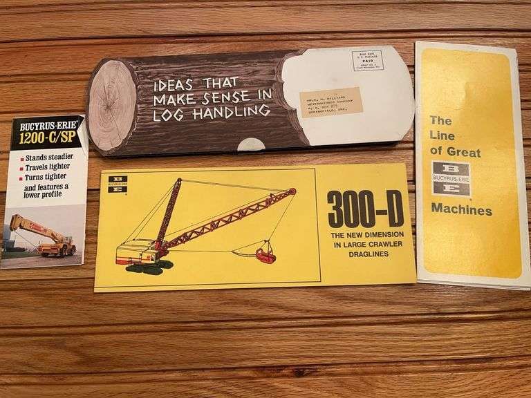 (4) Bucyrus-Erie Sales Literature image