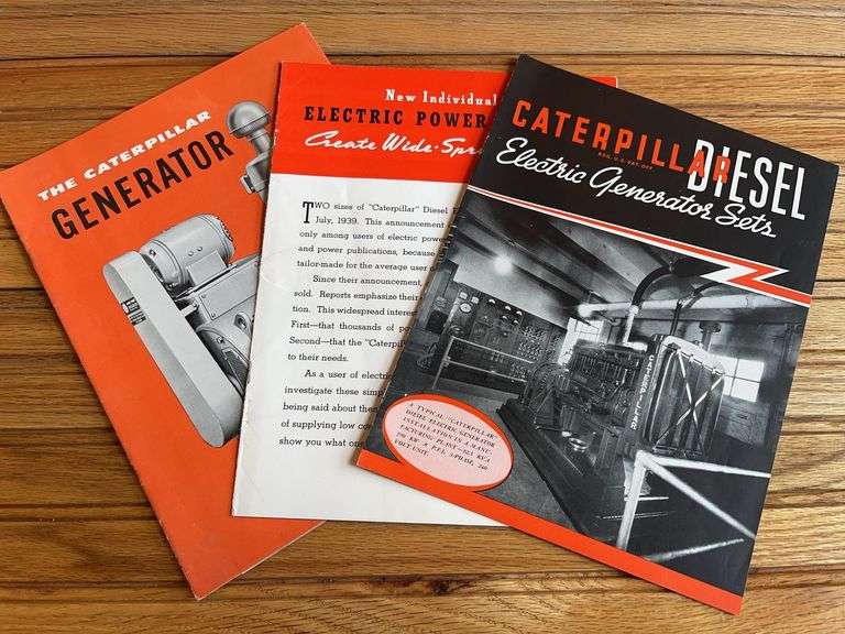 (3) Caterpillar Generator Set Sales Literature image