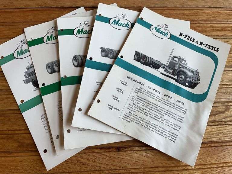 (5) Mack Truck Sales Literature image