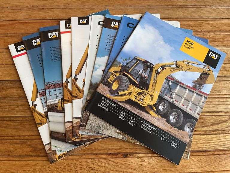 (10) Caterpillar Backhoe Sales Literature image