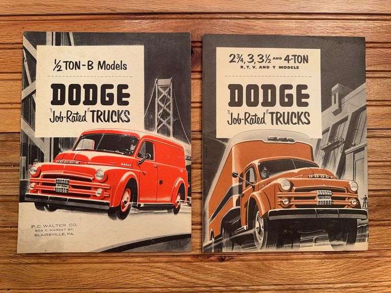 (2) 1951 Dodge Truck Sales Literature image