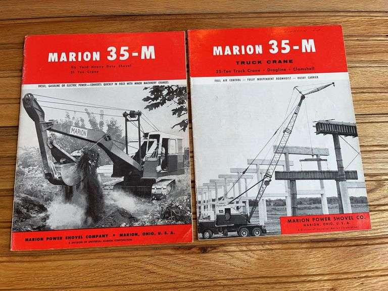 (2) Marion Power Shovel Sales Literature image