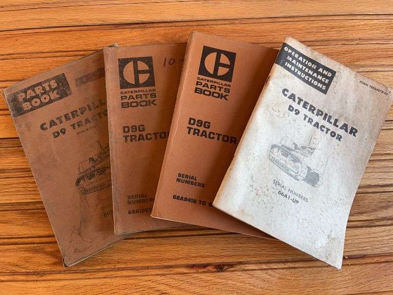 (4) Caterpillar D9 Crawler Manuals image