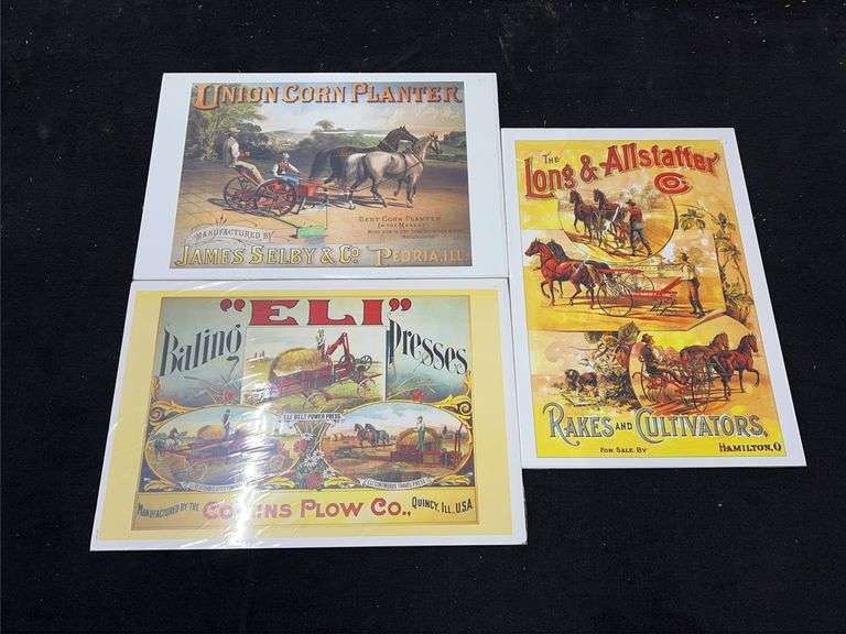 (3) James Selby, Collins Plow, Long & Allstatter Prints image