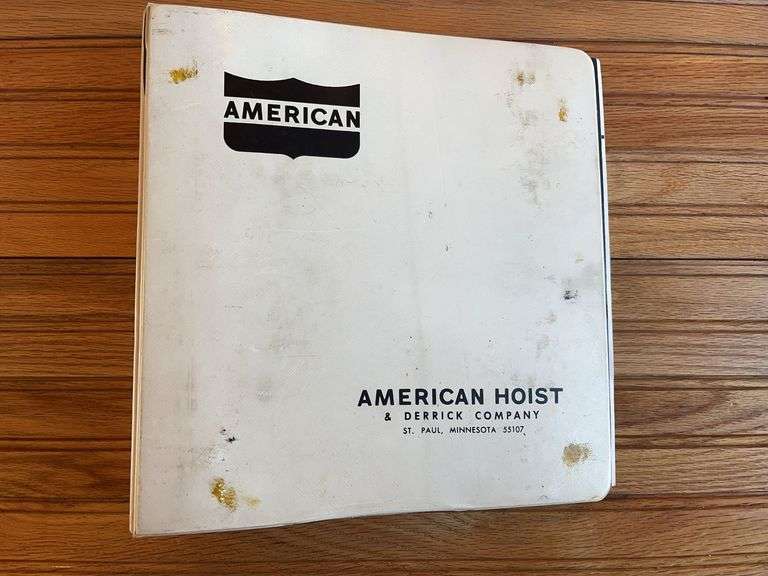 American Hoist and Derrick Co. Sales Binder image