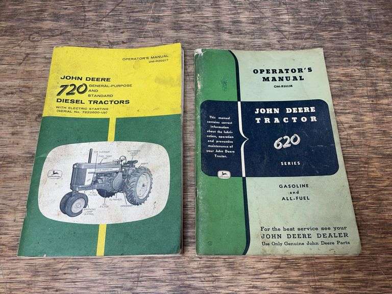 (2) John Deere 620 + 720 Operator's Manuals image