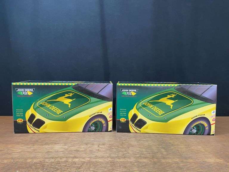 (2) 1/18 1996 John Deere NASCAR NIB Ertl image
