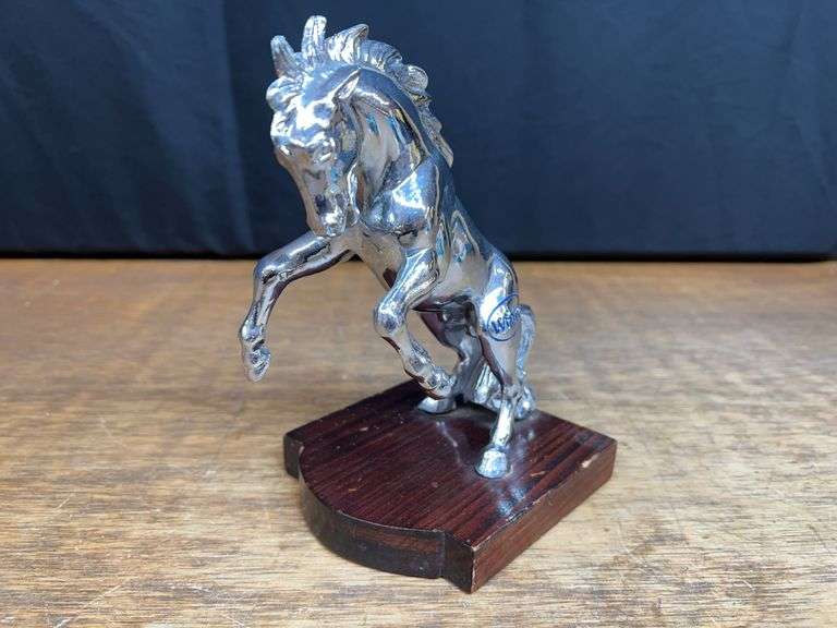 White Trucks Horse Hood Ornament image