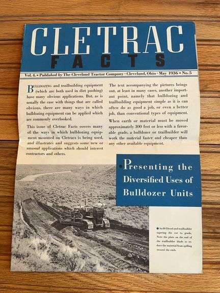 1936 Cletrac Facts image