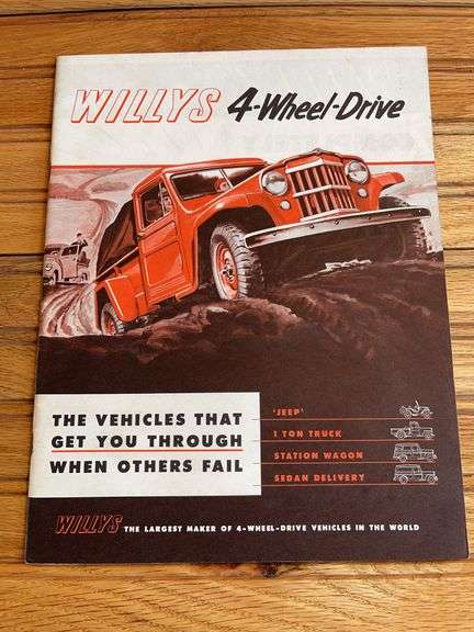 Willys Truck Sales Literature image