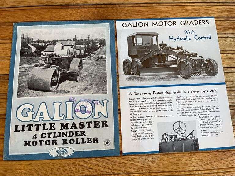 (2) Galion Roller + Motor Grader Sales Literature image