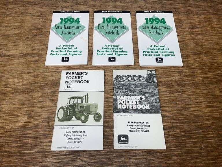 (5) John Deere Farm Management Notebooks image