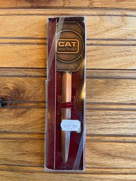 Caterpillar Brass Letter Opener NIB image