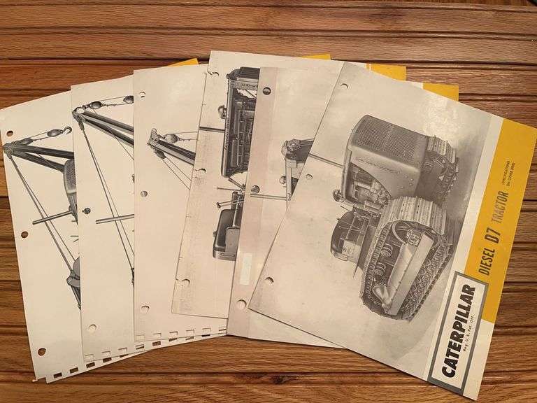(6) Caterpillar Crawler Spec Sheets image