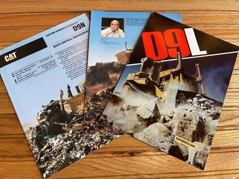 (3) Caterpillar D9 Crawler Sales Literature image