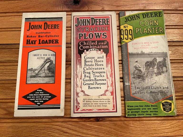 (3) John Deere Implement Sales Literature image