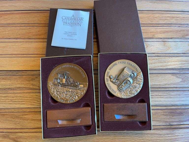 (2) Caterpillar Calendar Medallions image
