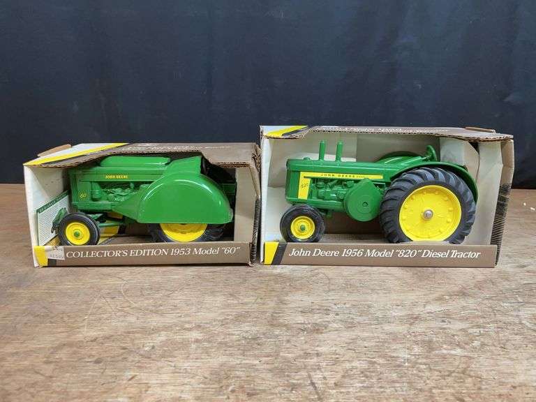 (2) 1/16 John Deere 60 + 820 NIB Ertl image