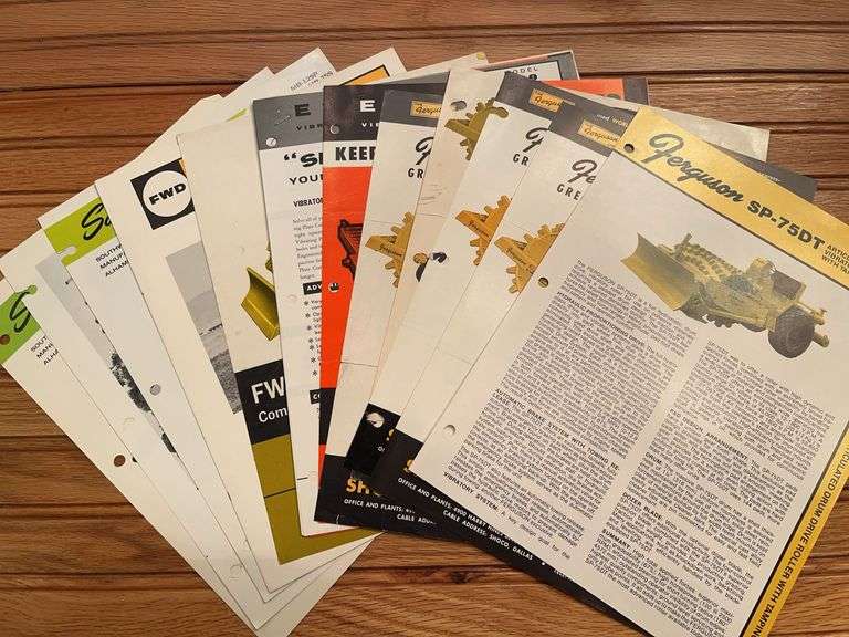 (12) Construction Equipment Sales Literature image