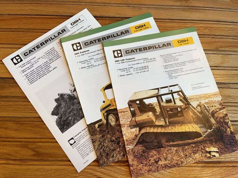 (3) Caterpillar D6H Crawler Sales Literature image