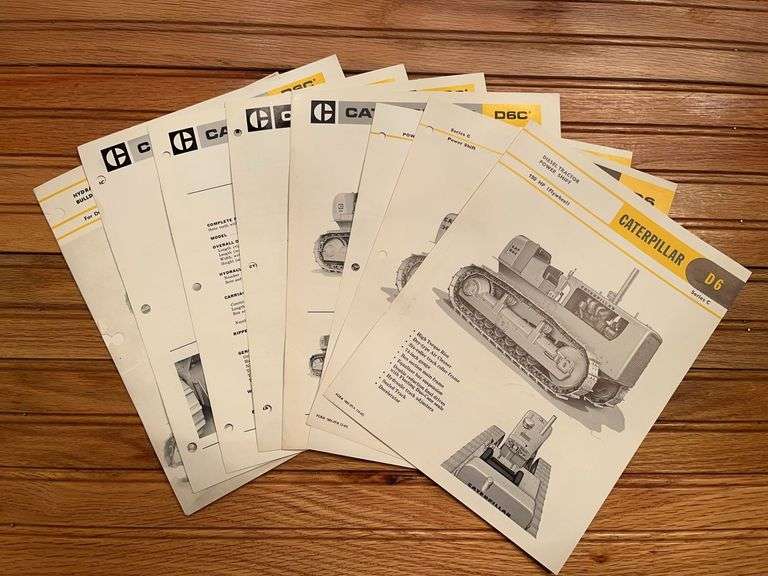 (10) Caterpillar D6 Crawler Spec Sheets image