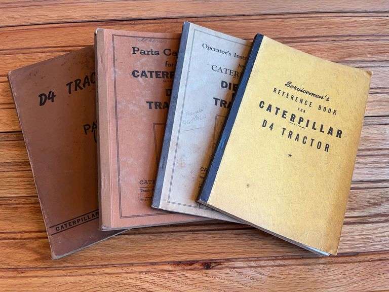 (4) Caterpillar D4 Crawler Manuals image
