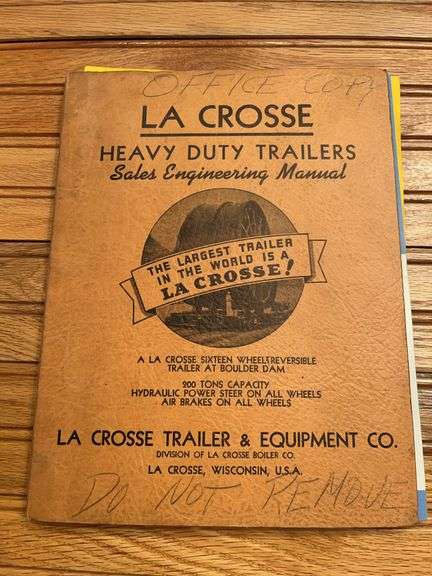 La Crosse Heavy Duty Trailers Catalog image
