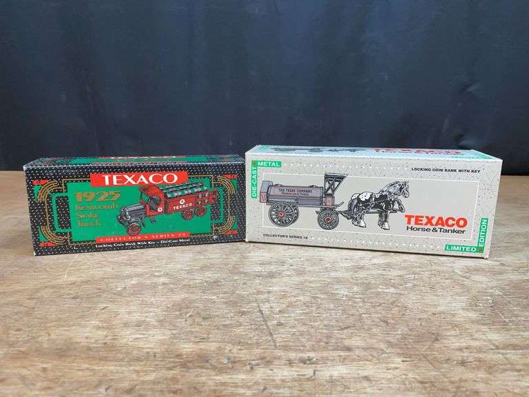 (2) Texaco Truck Banks NIB Ertl image