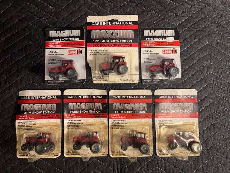 (7) 1/64 Case International Magnums and Maxxum Tractors Ertl image