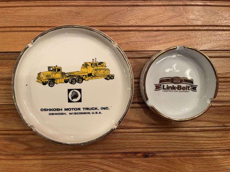 (2) Oshkosh + Link-Belt Ashtrays image