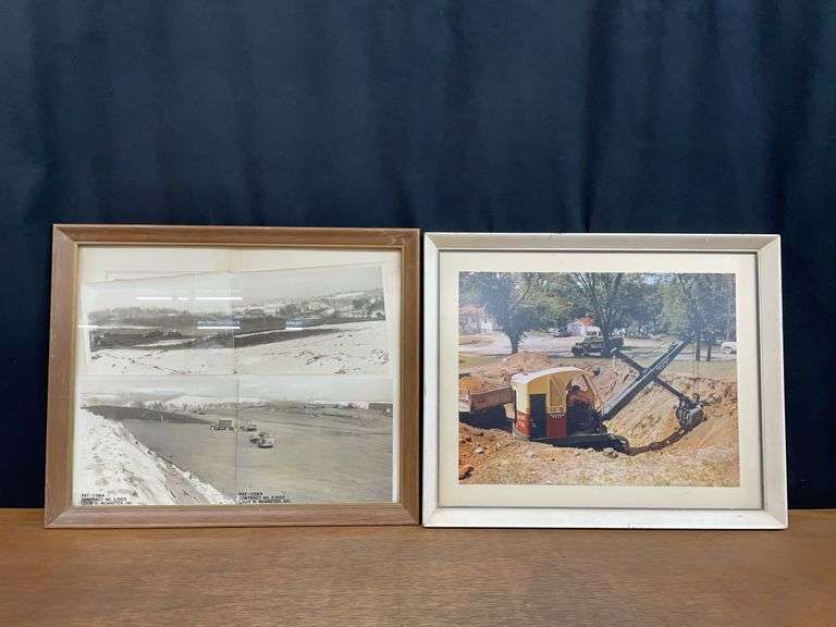(2) Construction Pictures Framed image