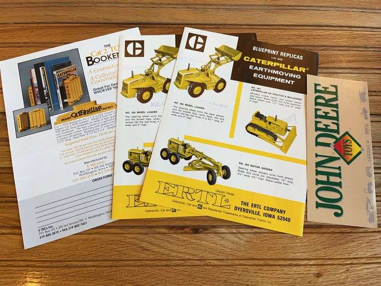 (4) Caterpillar + John Deere Toy Sales Flyers image