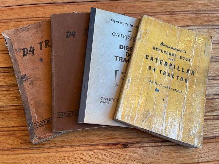 (4) Caterpillar D4 Crawler Manuals image