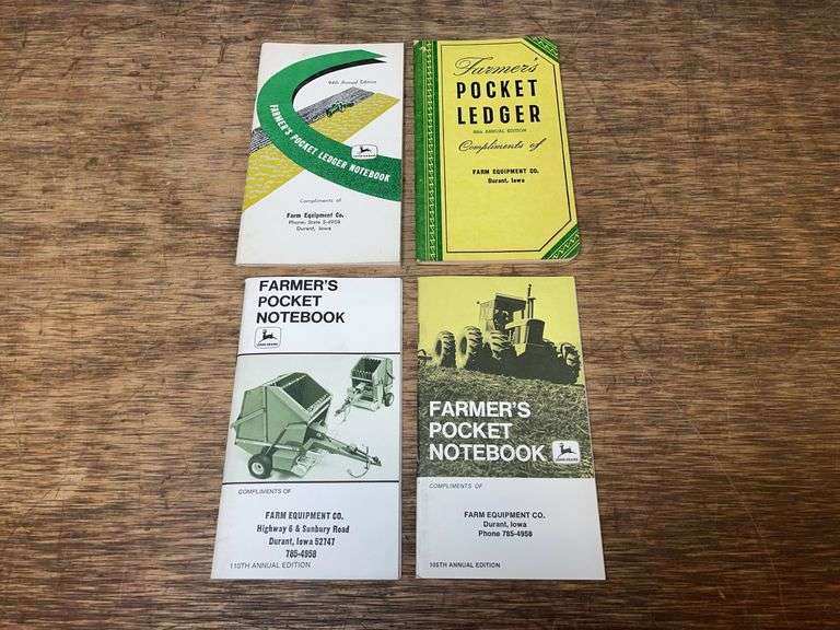 (4) John Deere Farmer's Pocket Ledgers image