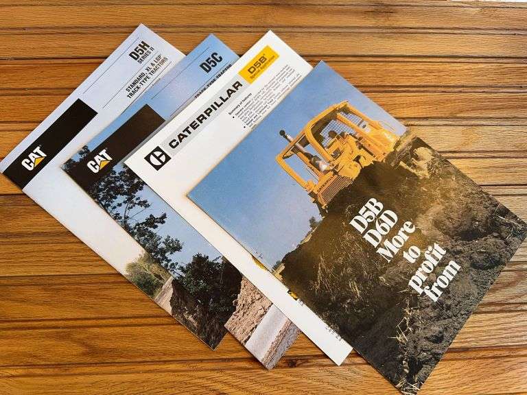 (4) Caterpillar D5 Crawler Sales Literature image