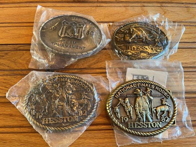 (4) Hesston + Quarter Horse Belt Buckles image