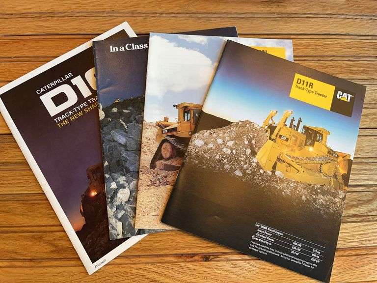 (4) Caterpillar D10 + D11 Crawler Sales Literature image