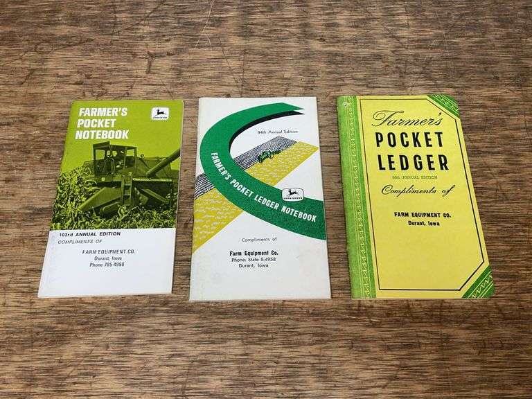 (3) John Deere Pocket Ledgers image