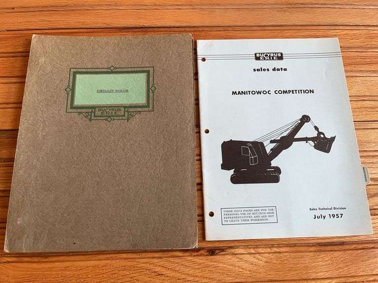 (2) Bucyrus-Erie Sales Literature image
