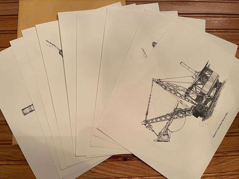 (10) Construction Equipment Prints image