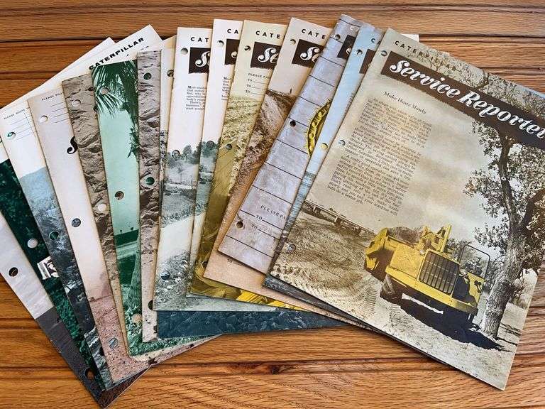 (16) Caterpillar Service Reporter Magazines image