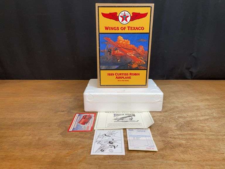 Texaco 1929 Curtiss Robin Airplane NIB Ertl image