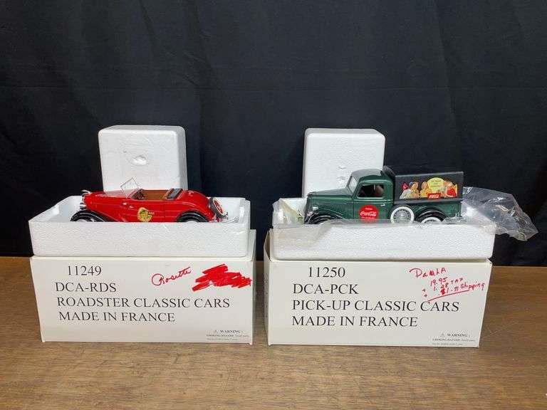 (2) 1/18 Coca Cola Car + Truck NIB image