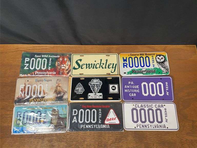 (9) Sample License Plates + Others image