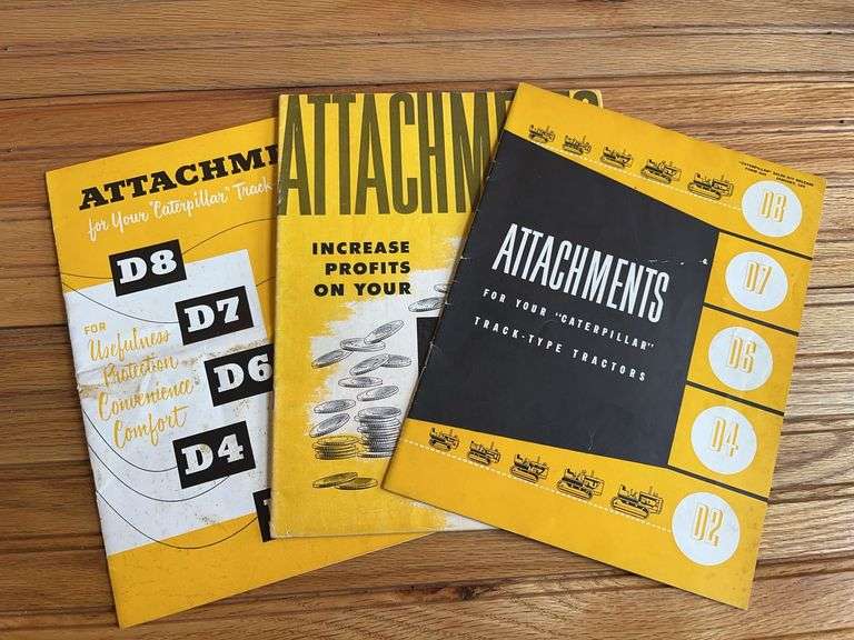 (3) Caterpillar Attachments Sales Literature image