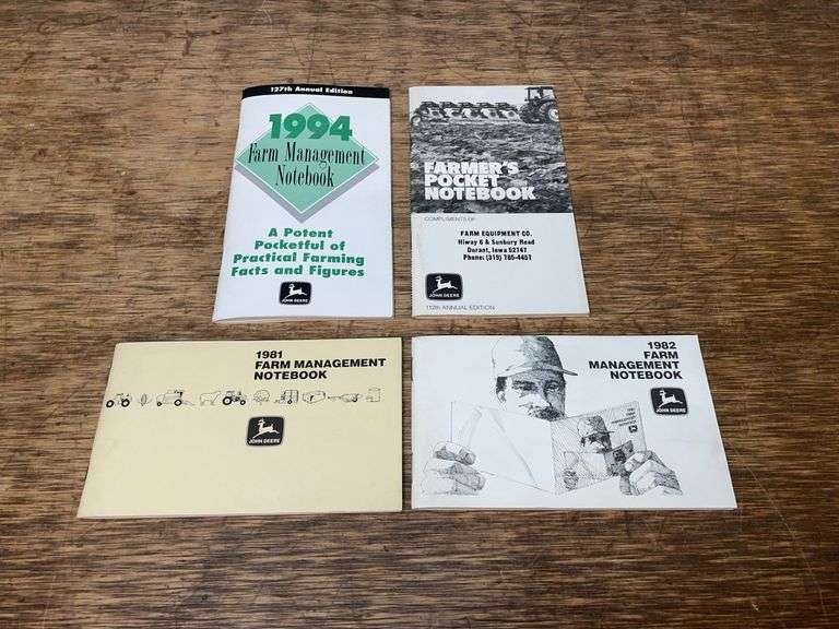 (4) John Deere Farm Management Notebooks image