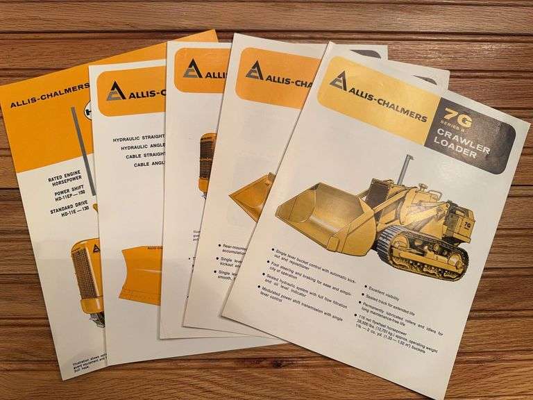(5) Allis-Chalmer Crawler Sales Literature image